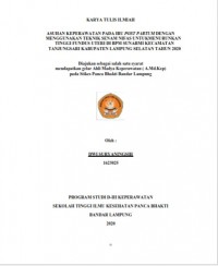 KTI Asuhan Keperawatan pada Ibu Post Partum dengan Menggunakan Teknik Senam Nifas untuk Menurunkan Tingggi Fundus Uteri di BPM Sunarmi Kecamatan Tanjung Sari Kabupaten Lampung Selatan Tahun 2020