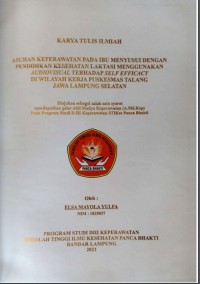 KTI ASUHAN KEPERAWATAN PADA IBU MENYUSUI DENGAN PENDIDIKAN KESEHATAN LAKTASI MENGGUNAKAN AUDIOVISUAL TERHADAP SELF EFFICACY DI WILAYAH KERJA PUSKESMAS TALANG JAWA LAMPUNG SELATAN 2021