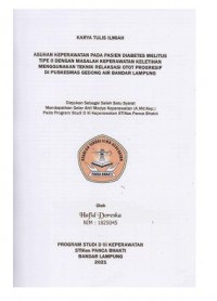 KTI ASUHAN KEPERAWATAN PADA PASIEN DIABETES MELITUS TIPE II DENGAN MASALAH KEPERAWATAN KELETIHAN MENGGUNAKAN TEKNIK RELAKSASI OTOT PROGRESIF DI PUSKESMAS GEDONG AIR BANDAR LAMPUNG 2021
