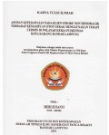 KTI ASUHAN KEPERAWATAN PADA KLIEN STROKE NON HEMORAGIK TERHADAP KEMAMPUAN OTOT GERAK MENGGUNAKAN TERAPI CERMIN DI WILAYAH KERJA PUSKESMAS KOTA KARANG BANDAR LAMPUNG 2021