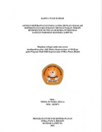 KTI ASUHAN KEPERAWATAN PADA LANSIA DENGAN MASALAH KEPERAWATAN KECEMASAN MENGGUNAKAN TERAPI REMINISCENE DI WILAYAH KERJA PUSKESMAS SATELIT PAHOMAN BANDAR LAMPUNG 2021