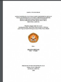 KTI Asuhan Keperawatan Pada Pasien Skizofrenia Dengan Masalah Keperawatan Harga Diri Rendah Kronis Dengan Menggunakan Kegiatan Positif Menggambar Di Klinik Mitra Keluarga Provinsi Lampung 2020