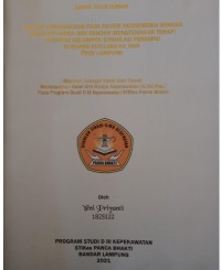 KTI ASUHAN KEPERAWATAN PADA PASIEN SKIZOFRENIA DENGAN MASALAH HARGA DIRI RENDAH MENGGUNAKAN TERAPI AKTIVITAS KELOMPOK STIMULASI PERSEPSI DI RUANG KUTILANG RS JIWA PROV LAMPUNG 2021