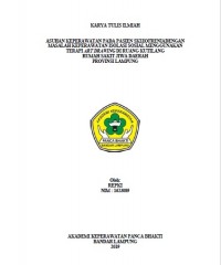 Image of KTI ASUHAN KEPERAWATAN PADA PASIEN SKIZOFERNIA DENGAN MASALAH KEPERAWATAN ISOLASI SOSIAL MENGGUNAKAN TERAPI ART DRAWING DI RUANG KUTILANG RUMAH SAKIT JIWA DAERAH PROVINSI LAMPUNG 2019